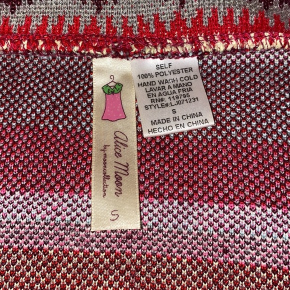 Alice Moon by Anthropologie beautiful boho style open front cardigan size Small - Picture 6 of 12